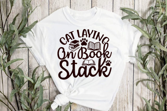 Cat Laying on Book Stack Embroidery Design Review