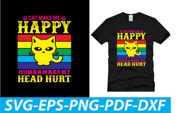 Cat Make Me Happy Human Make My Head Hurt Embroidery Design Review