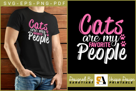 Cats Are My Favorite People T-shirt Svg Review