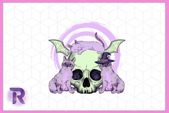 Kawaii Pastel Goth Cute Cat Embroidery Design Review