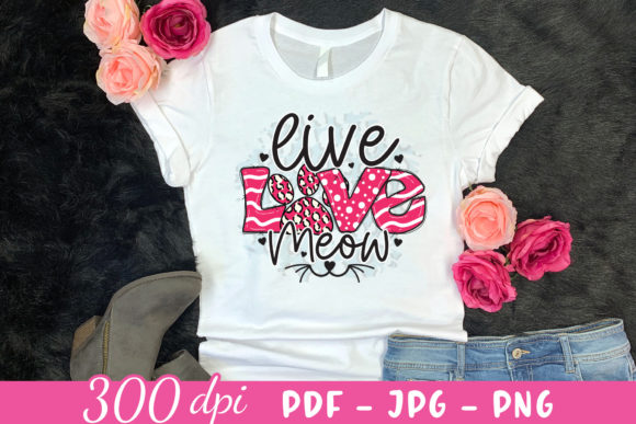 Live Love Meow Cat Embroidery Design Review