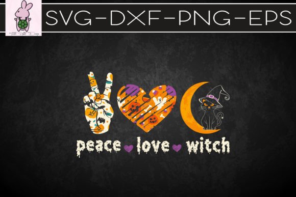 Peace Love Witch Cat Halloween Design Review